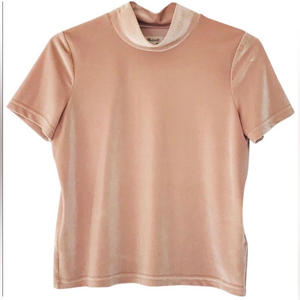NWOT, Madewell velvet mockneck tee